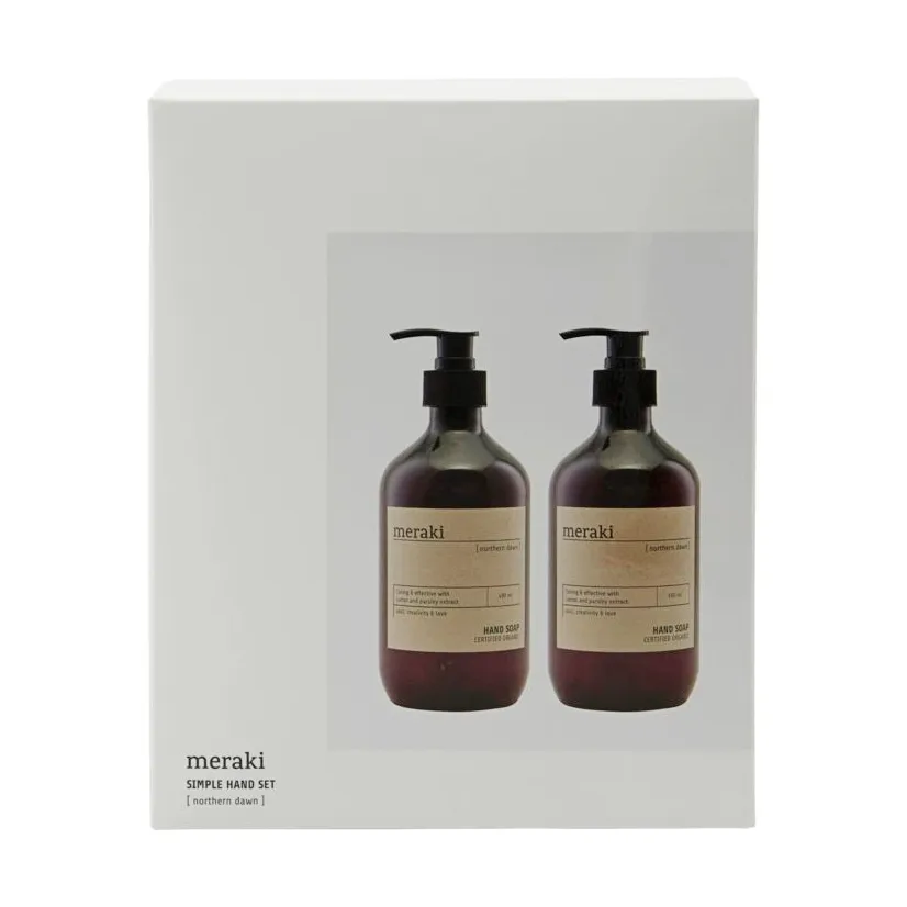 Meraki 선물 세트 핸드 솝 490 ml 2개 세트, Northern dawn Meraki | 메라키