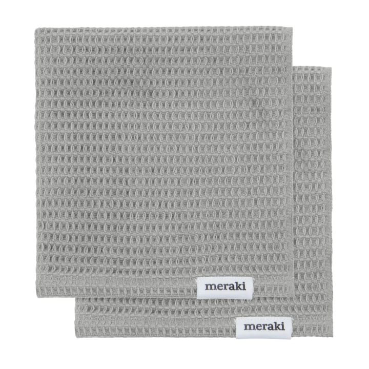 Pumila tea towel 30x30 cm 2개 세트 - Light grey - Meraki | 메라키