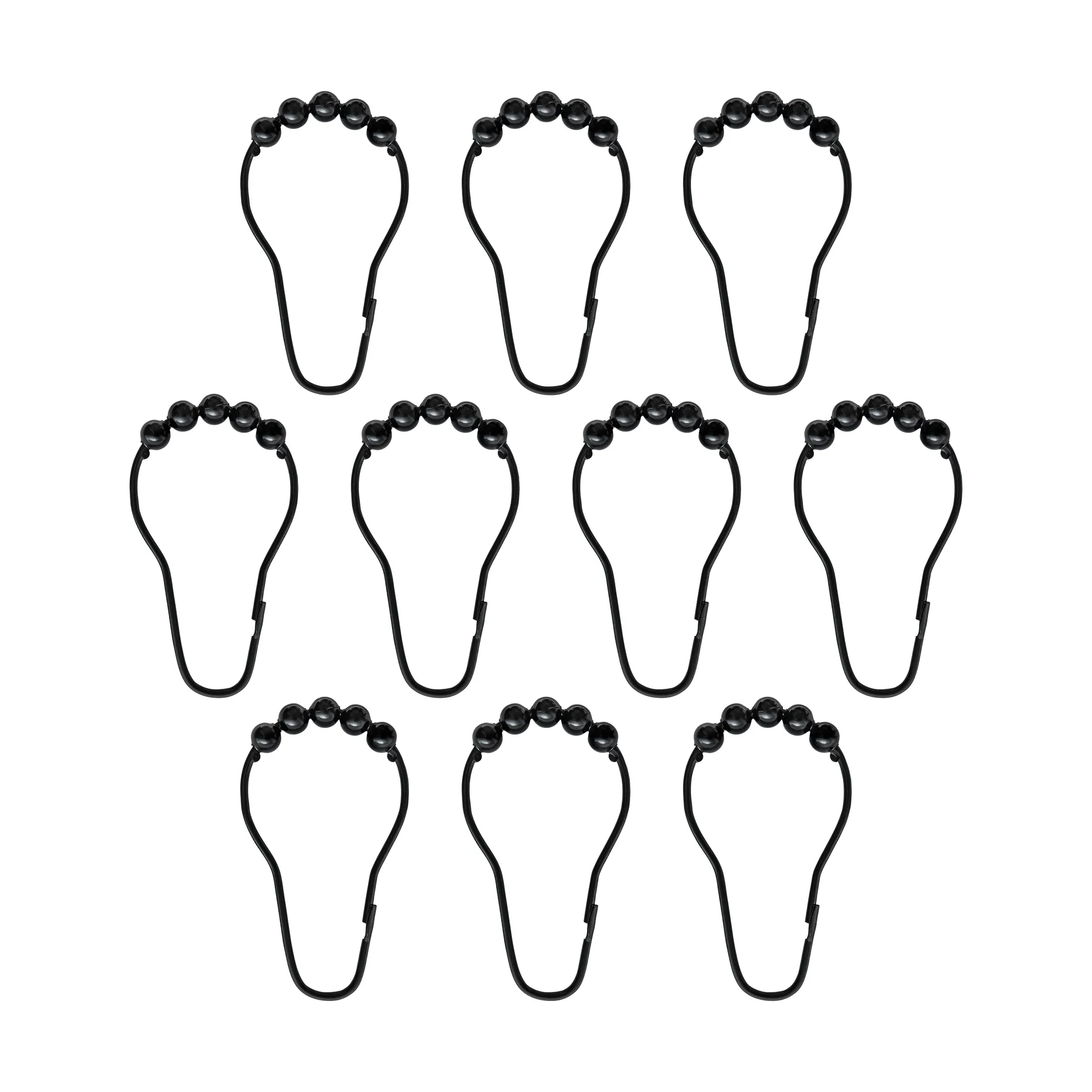 아쿠아 샤워커튼용 후크 10개 세트, Black Mette Ditmer | 매트 딧메르