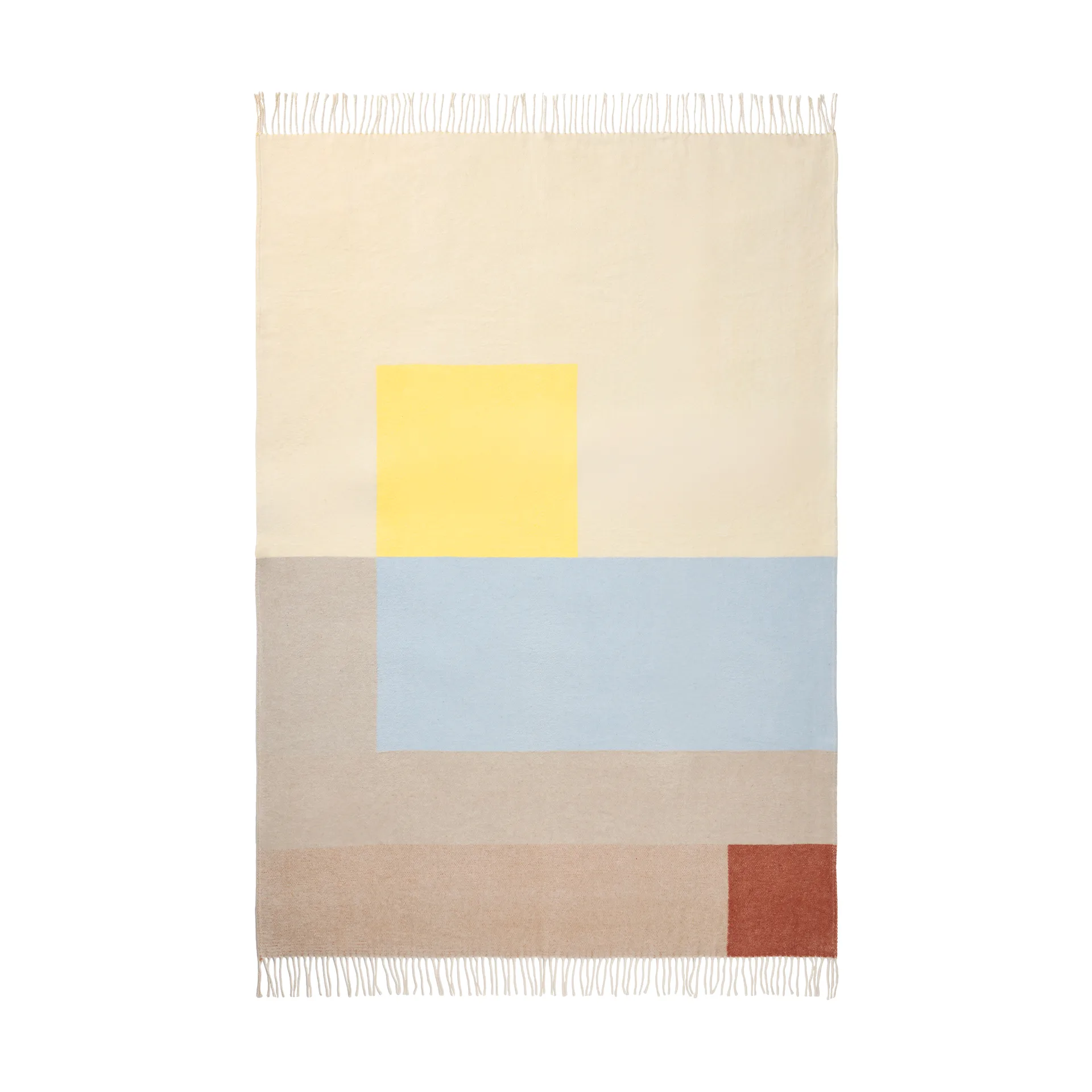 브릭 스로우 125x190 cm, Light yellow Mette Ditmer | 매트 딧메르