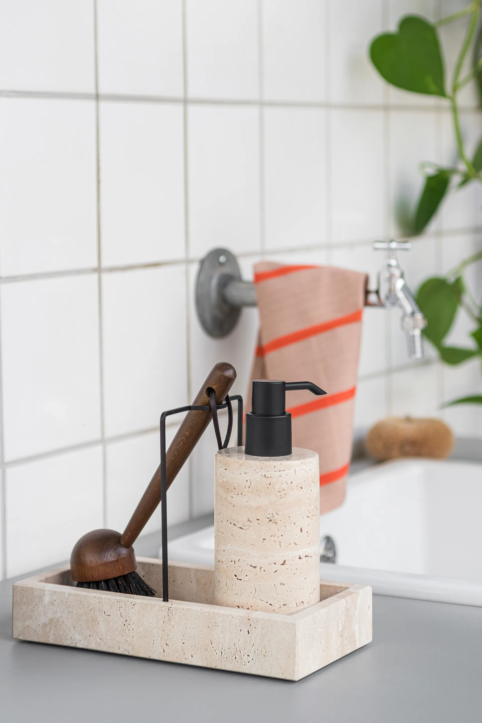 트래버틴 카운터탑 오거나이저 12x23.5 cm, Linen Mette Ditmer | 매트 딧메르