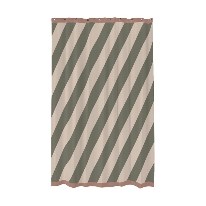 다이애그널 샤워 커튼 150x200 cm - Dark olive - Mette Ditmer | 매트 딧메르