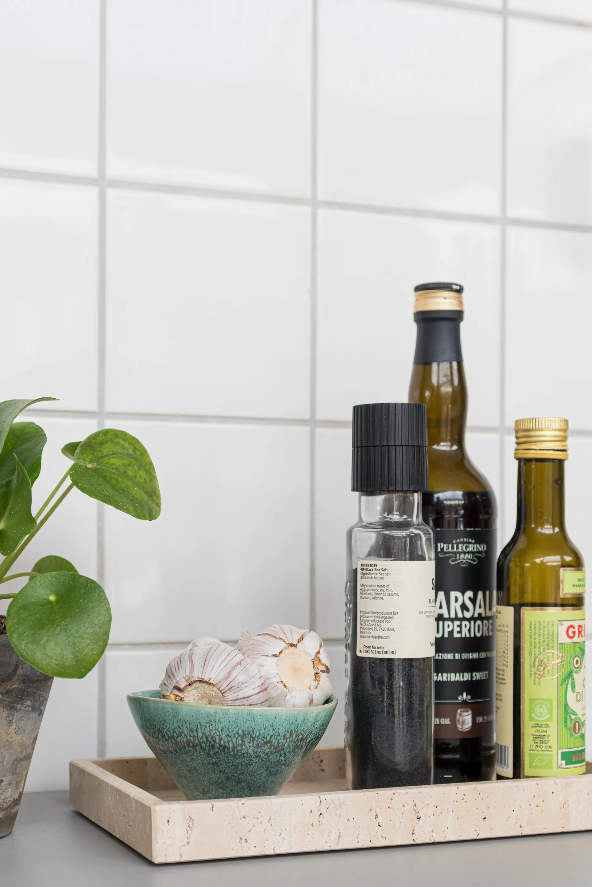 트래버틴 데코레이션 트레이 16x31 cm, Linen Mette Ditmer | 매트 딧메르