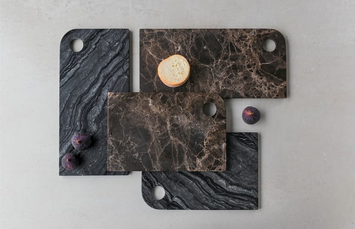 마블 서빙 트레이 라지 18x38 cm, Black-grey Mette Ditmer | 매트 딧메르