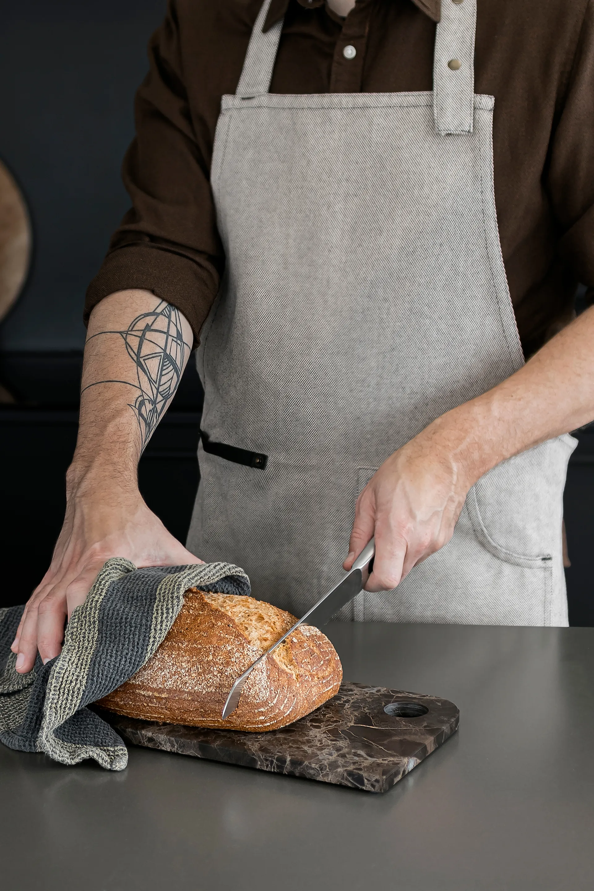 마블 서빙 트레이 라지 18x38 cm, Brown Mette Ditmer | 매트 딧메르