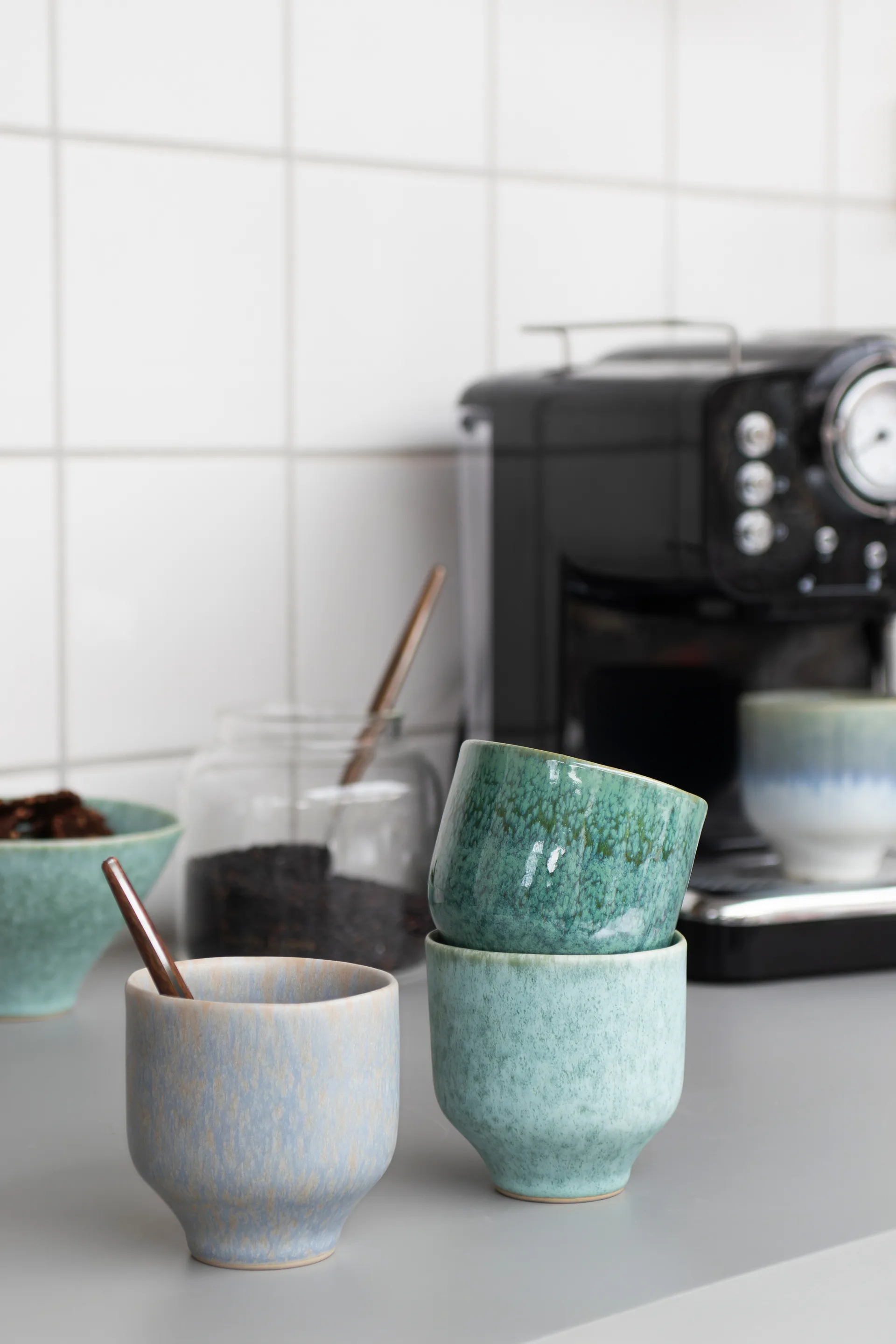 엘리먼츠 머그 2개 세트, Green Mette Ditmer | 매트 딧메르