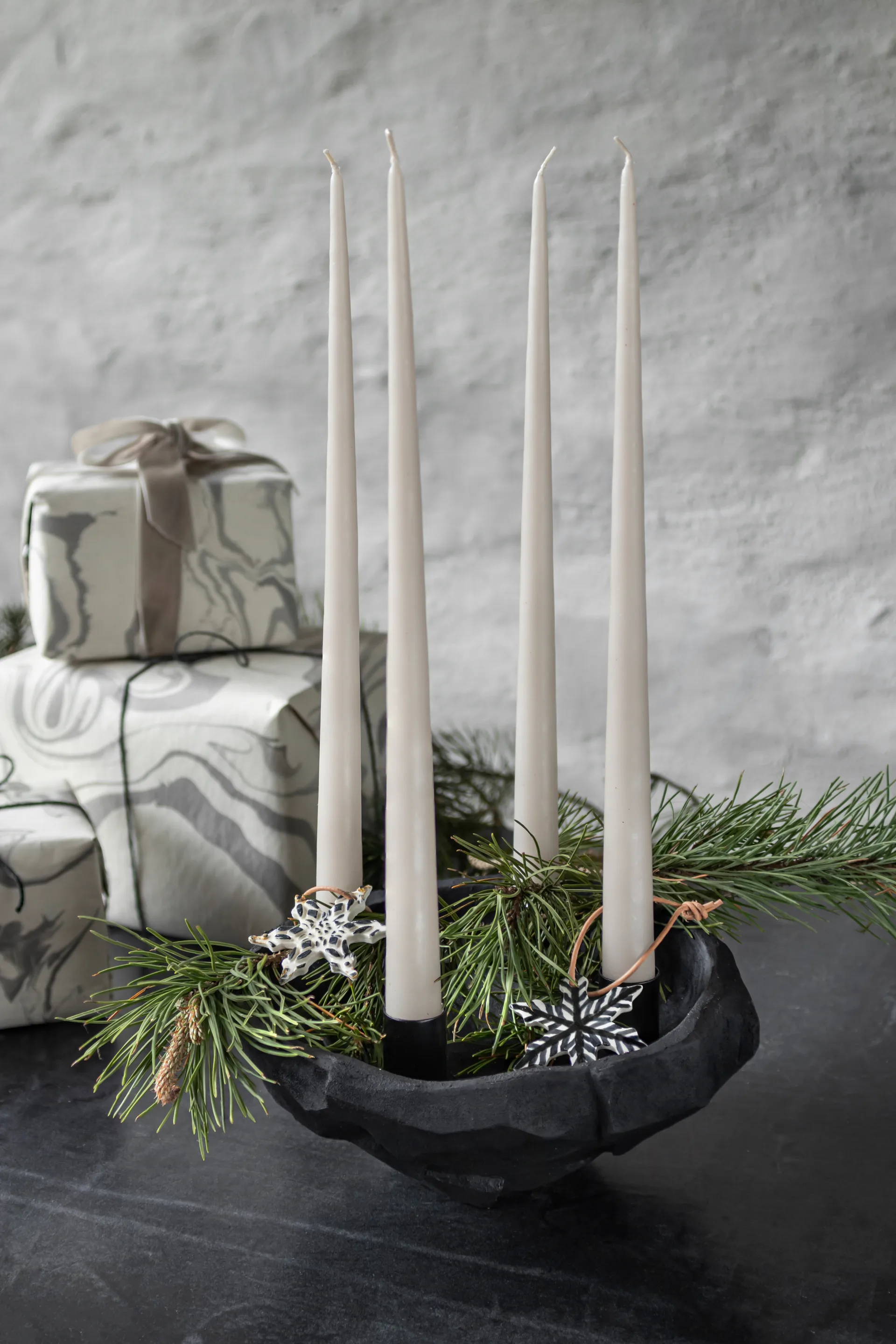 아트 피스 캔들 홀더 23 cm, Black Mette Ditmer | 매트 딧메르