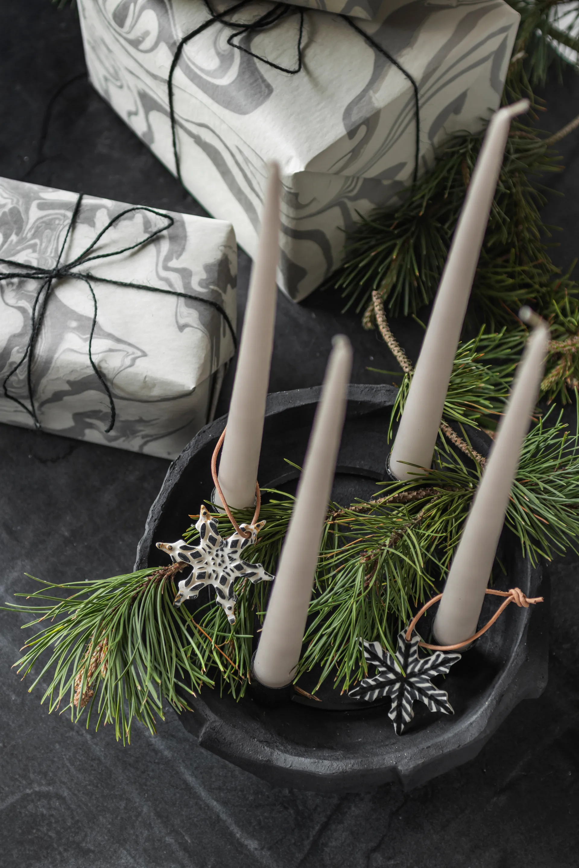 아트 피스 캔들 홀더 23 cm, Black Mette Ditmer | 매트 딧메르