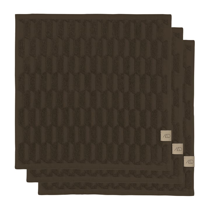 지오 타올 30x30 cm 3개 세트 - Chocolate - Mette Ditmer | 메트 딧메르
