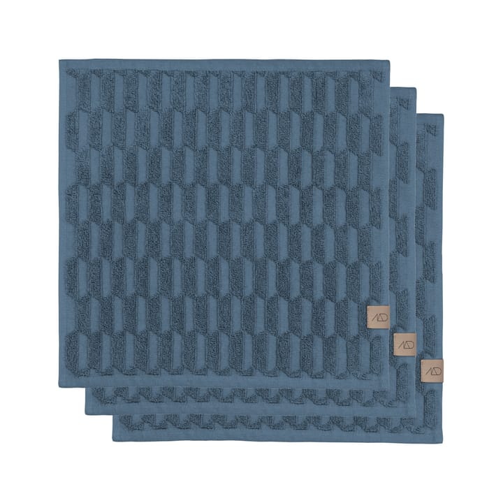 지오 타올 30x30 cm 3개 세트 - Slate blue - Mette Ditmer | 메트 딧메르