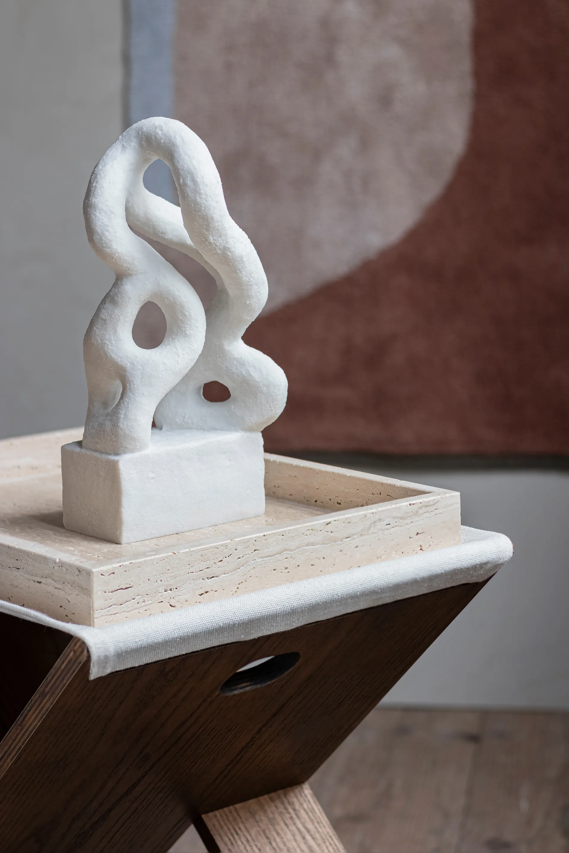 트래버틴 데코레이션 트레이 30x40 cm, Linen Mette Ditmer | 매트 딧메르