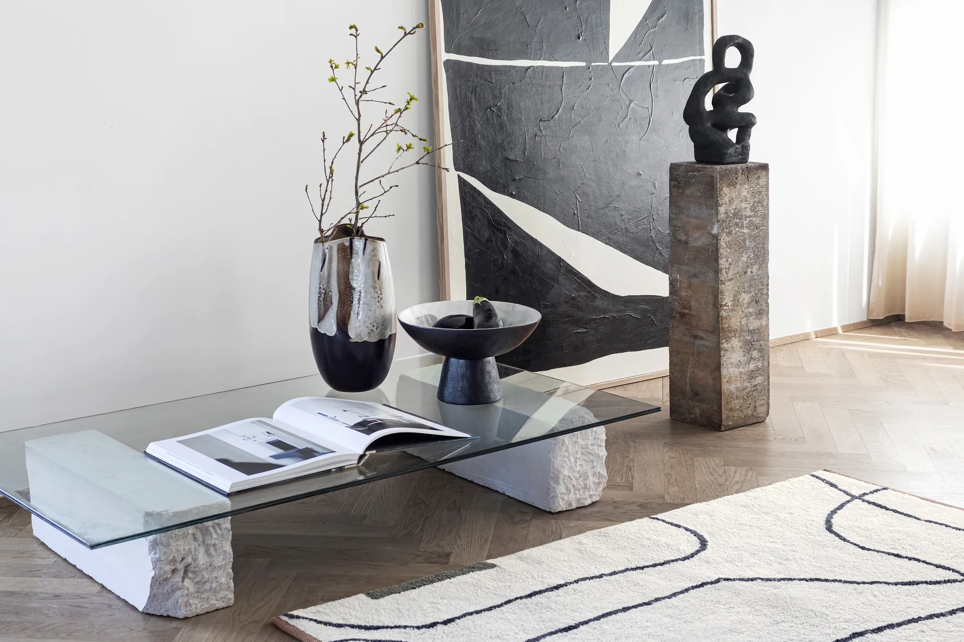 바이 핸드 풋 보울 Ø31.5x20 cm, Off-white Mette Ditmer | 매트 딧메르