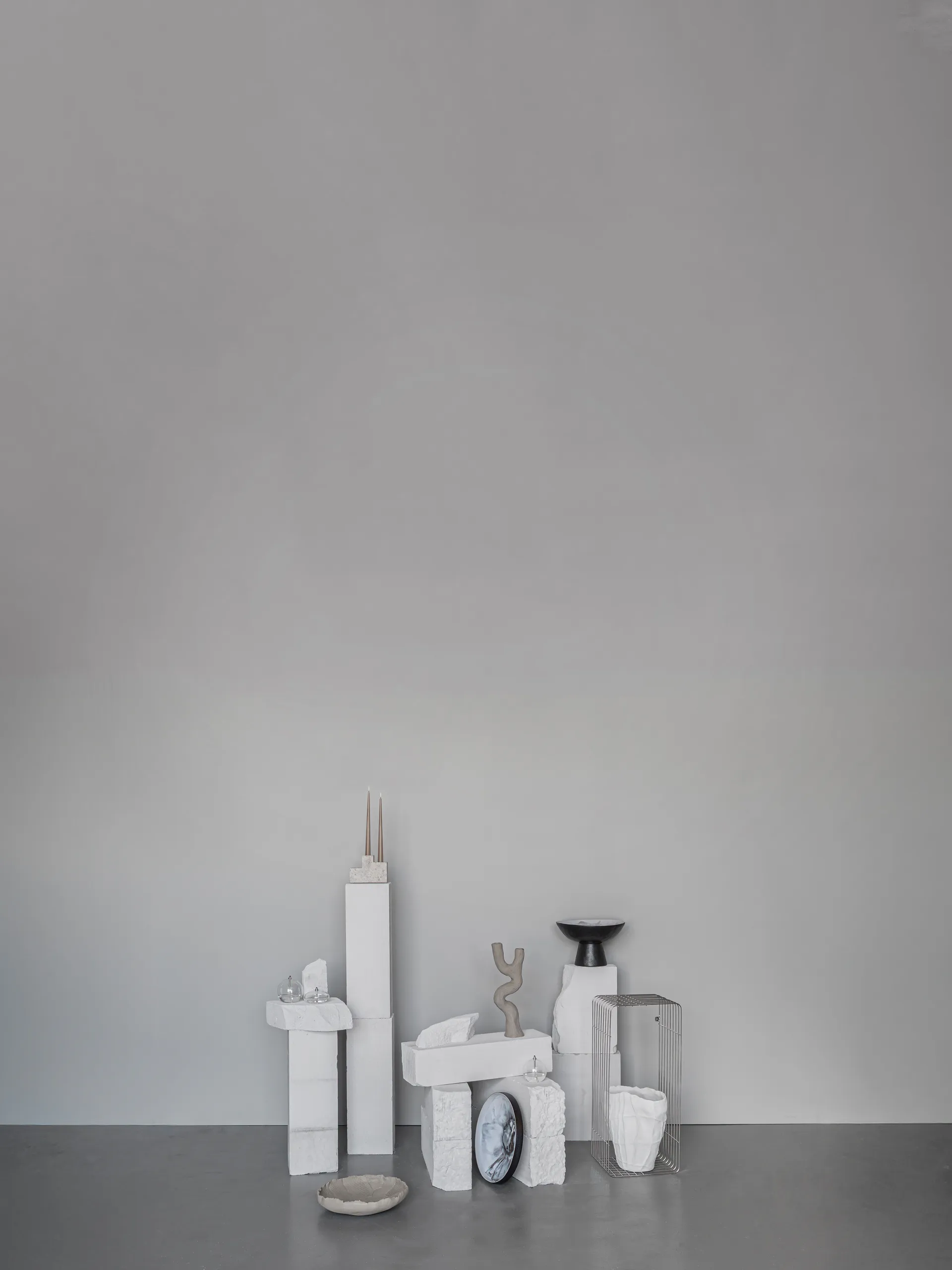 바이 핸드 풋 보울 Ø31.5x20 cm, Off-white Mette Ditmer | 매트 딧메르