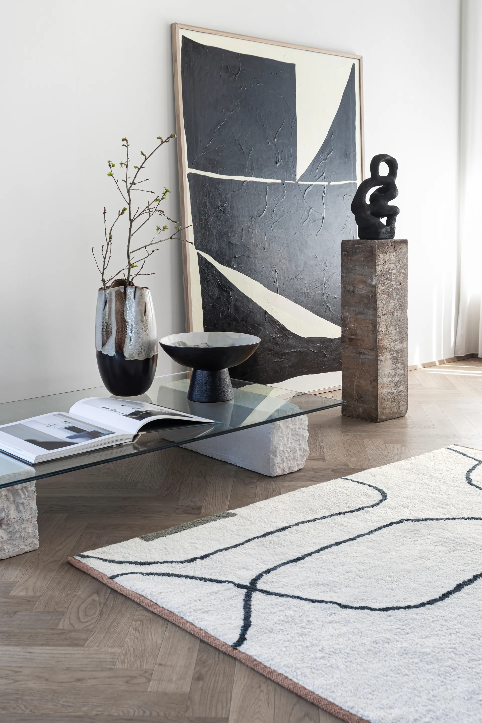 바이 핸드 화병 라지 38.5 cm, Off-white Mette Ditmer | 매트 딧메르