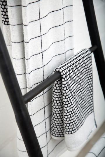 그리드 게스트 타월 38x60 cm 2개 세트 - Black-off white - Mette Ditmer | 매트 딧메르