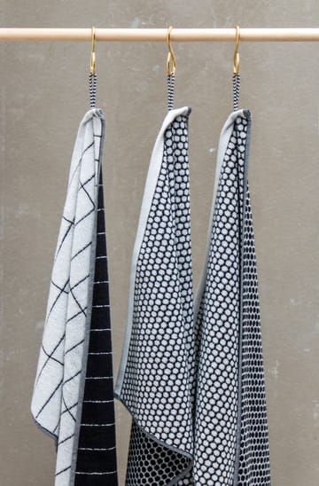 타일 스톤 게스트 타올 38x60 cm 2개 세트 - Black-Off-white - Mette Ditmer | 매트 딧메르