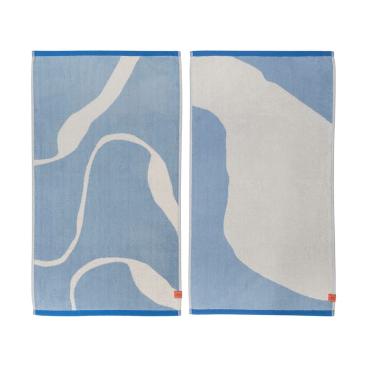 노바 아르떼 게스트 타올 40x55 cm 2개 세트, Light blue-off-white Mette Ditmer | 매트 딧메르