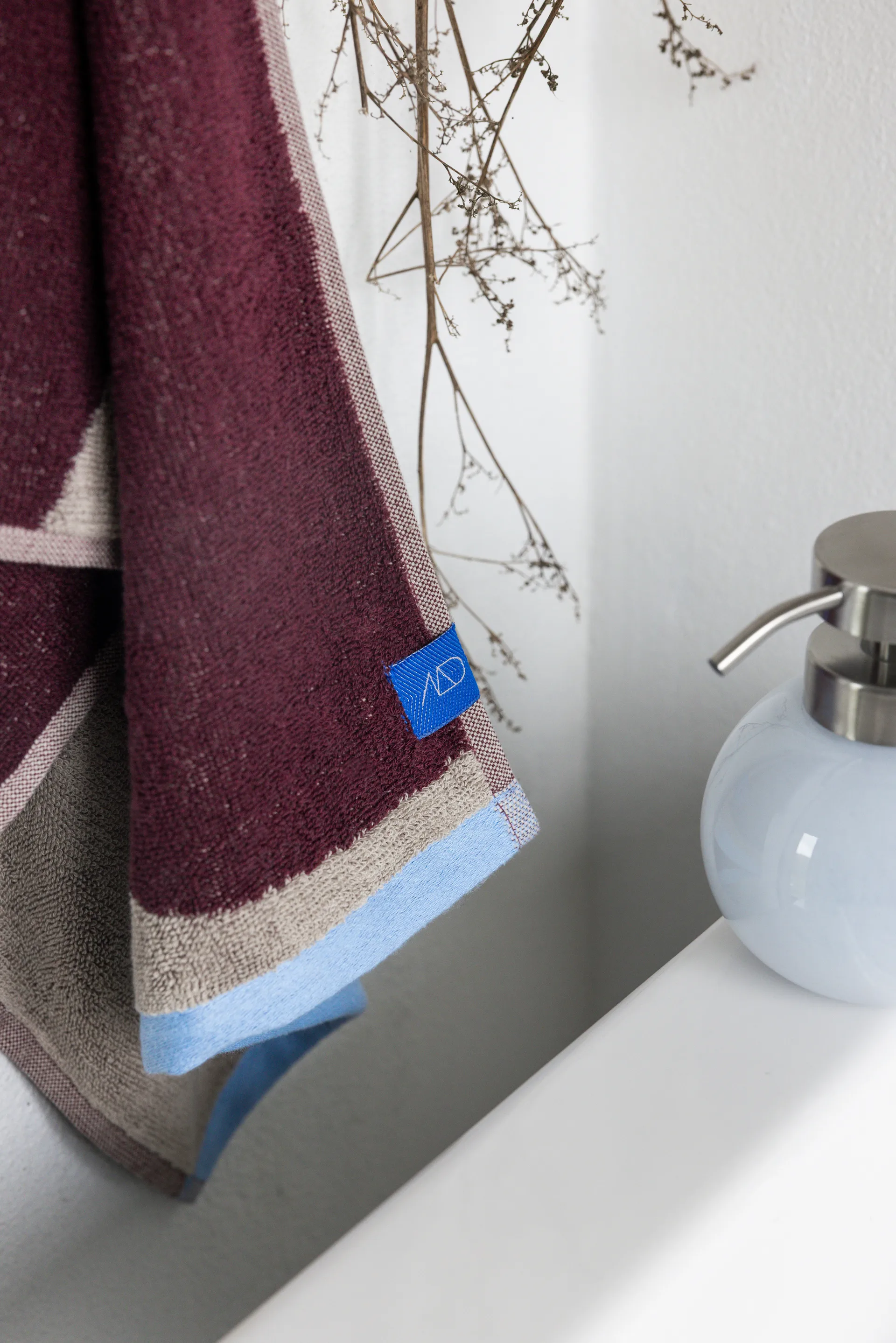 노바 아르떼 게스트 타월 40x55 cm 2개 세트, Wine-sand Mette Ditmer | 매트 딧메르