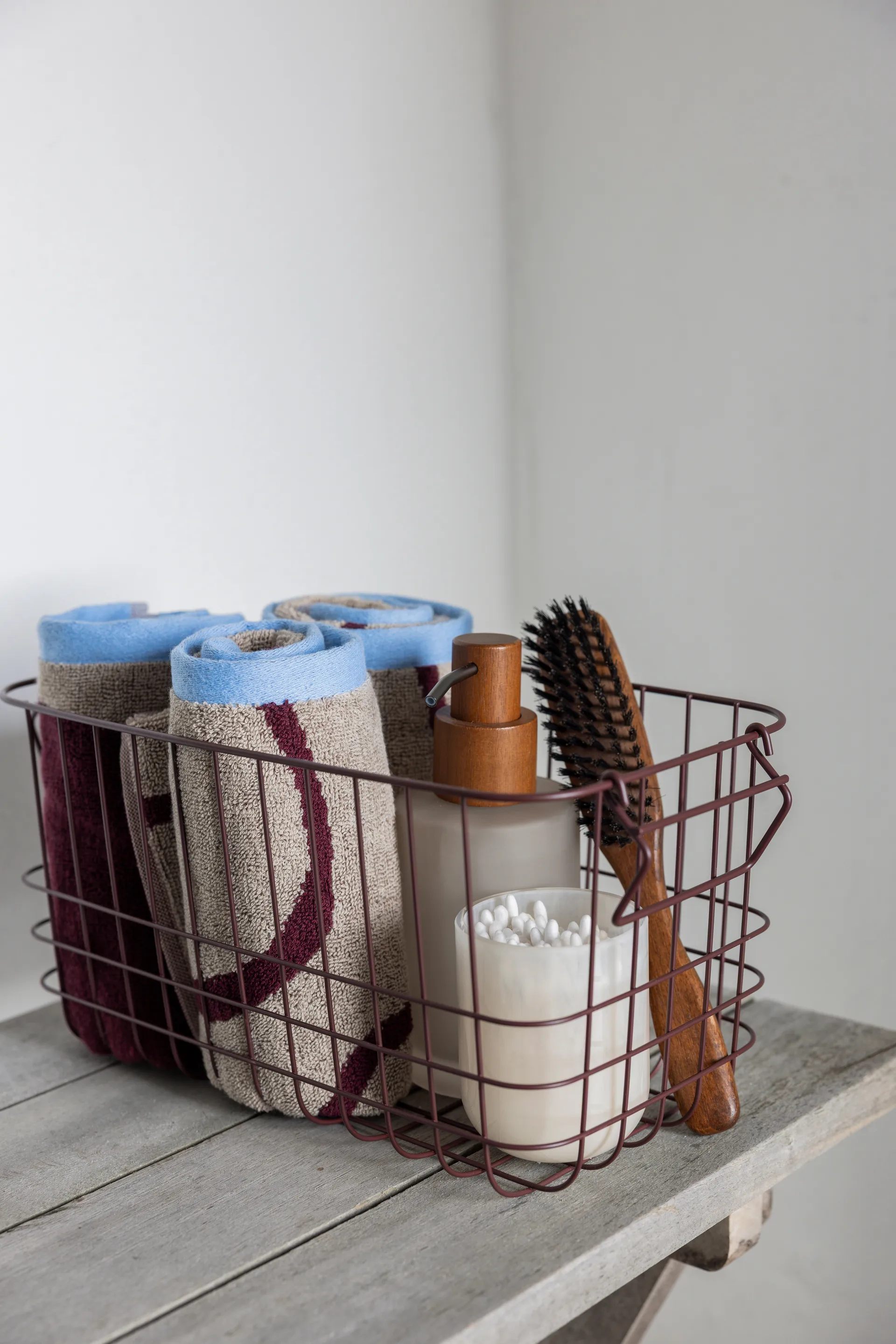 노바 아르떼 게스트 타월 40x55 cm 2개 세트, Wine-sand Mette Ditmer | 매트 딧메르