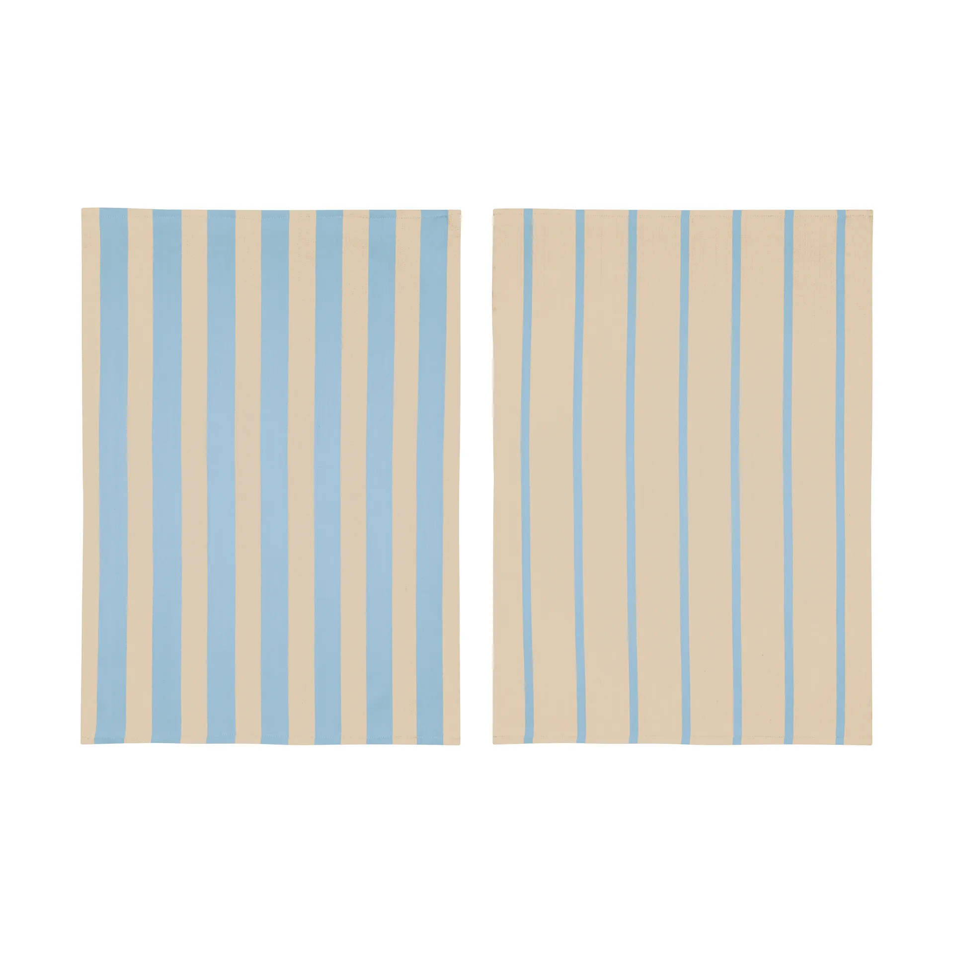 스트라이프 키친타월 50x70 cm 2팩, Blue-Beige (blue-beige), 50x70 cm Mette Ditmer | 매트 딧메르