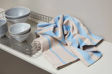 스트라이프 키친타월 50x70 cm 2팩 - Blue-Beige (blue-beige), 50x70 cm - Mette Ditmer | 매트 딧메르