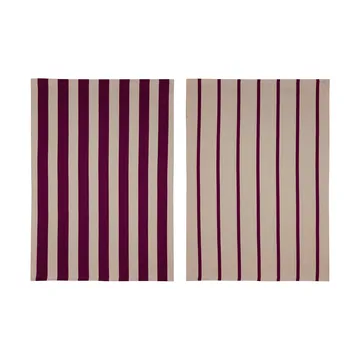 스트라이프 키친타월 50x70 cm 2팩 - Red-Beige (red-beige), 50x70 cm - Mette Ditmer | 매트 딧메르