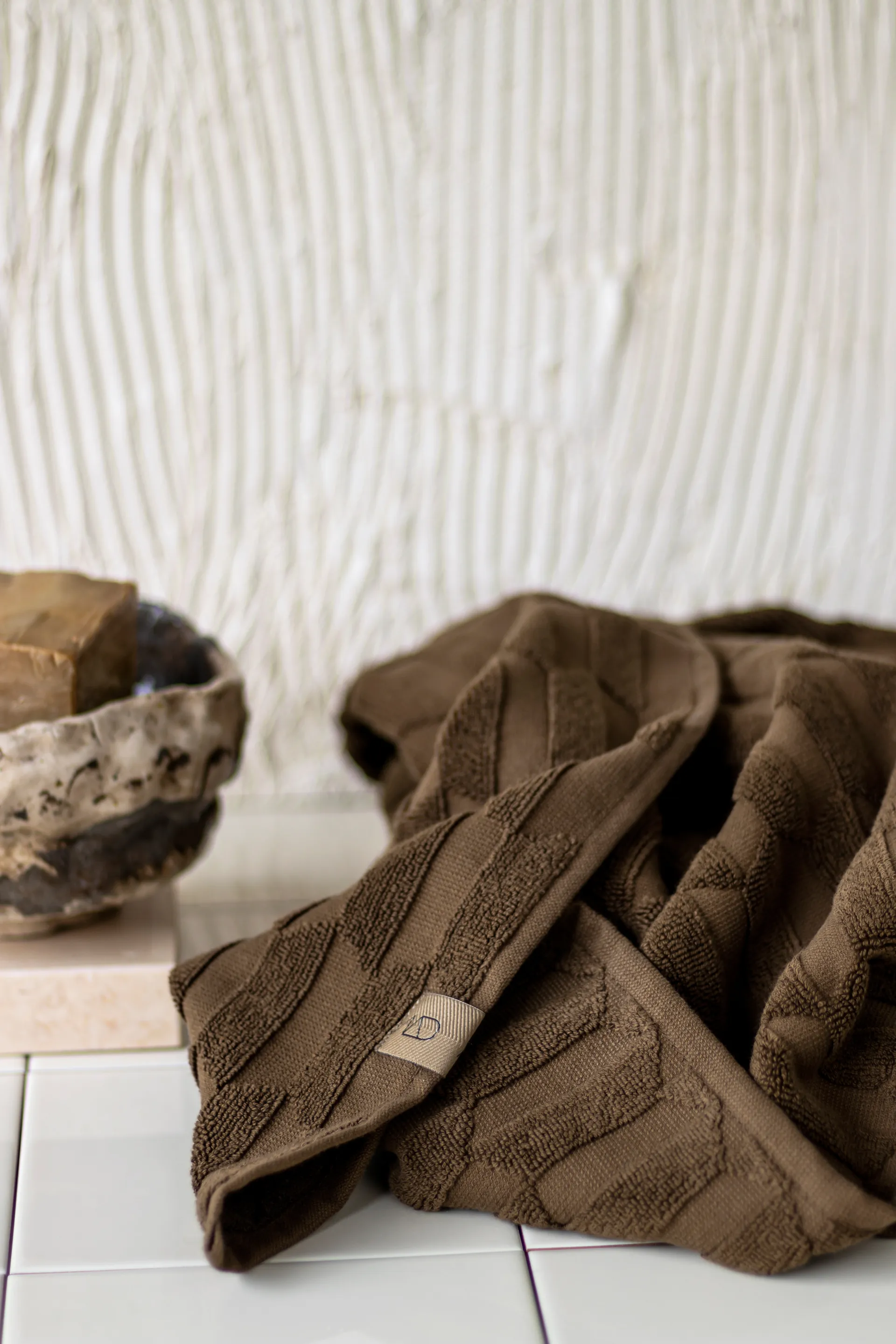 지오 타올 50x90 cm, Chocolate Mette Ditmer | 매트 딧메르