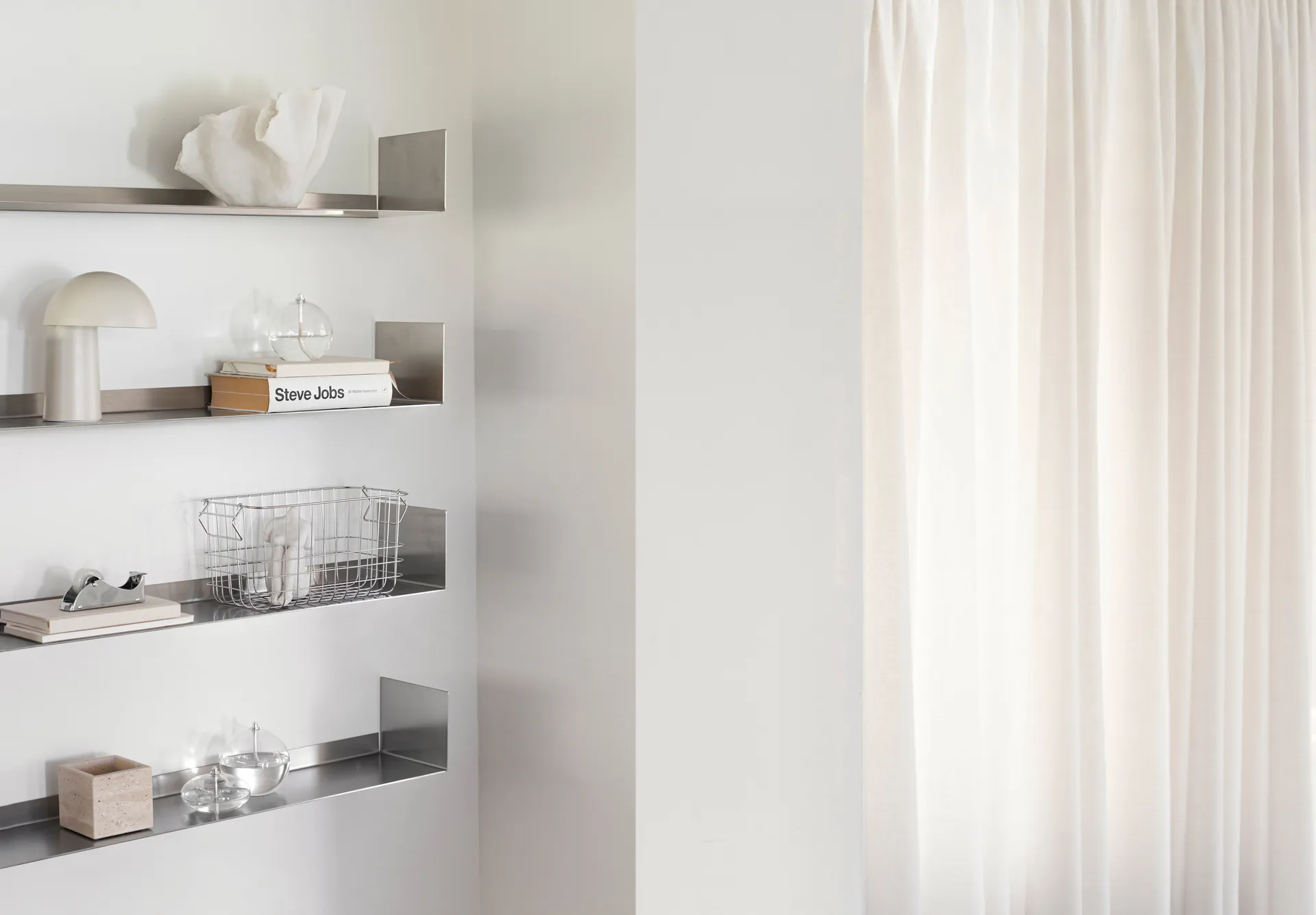 플로트 벽 선반 80.5 cm, Steel Mette Ditmer | 매트 딧메르