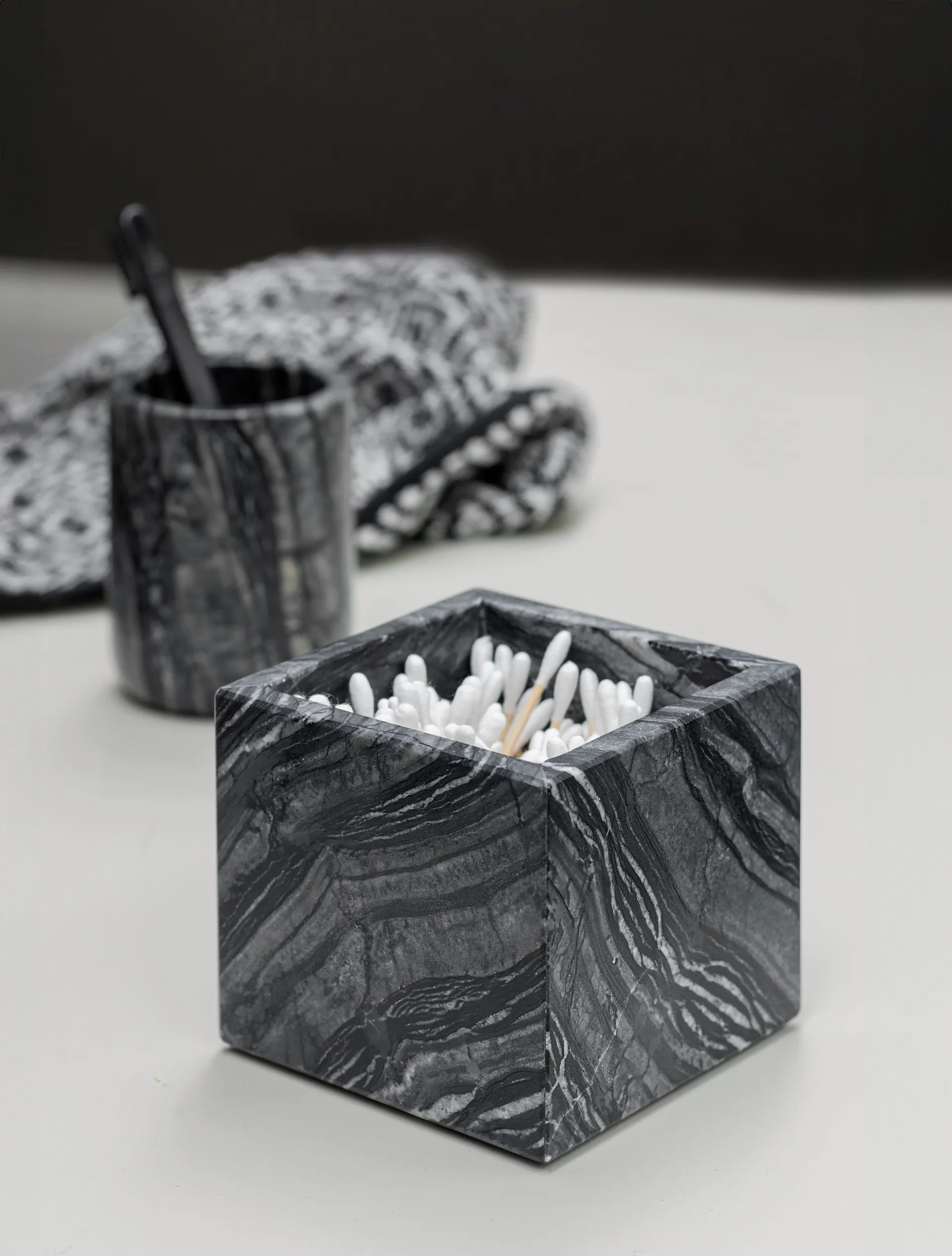 마블 큐브 8.5x8.5cm, Black-grey Mette Ditmer | 매트 딧메르
