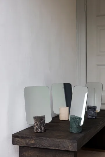 대리석 탁상 거울 - Black-grey, 30 cm - Mette Ditmer | 매트 딧메르