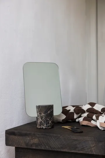 대리석 탁상 거울 - Brown, 30 cm - Mette Ditmer | 매트 딧메르