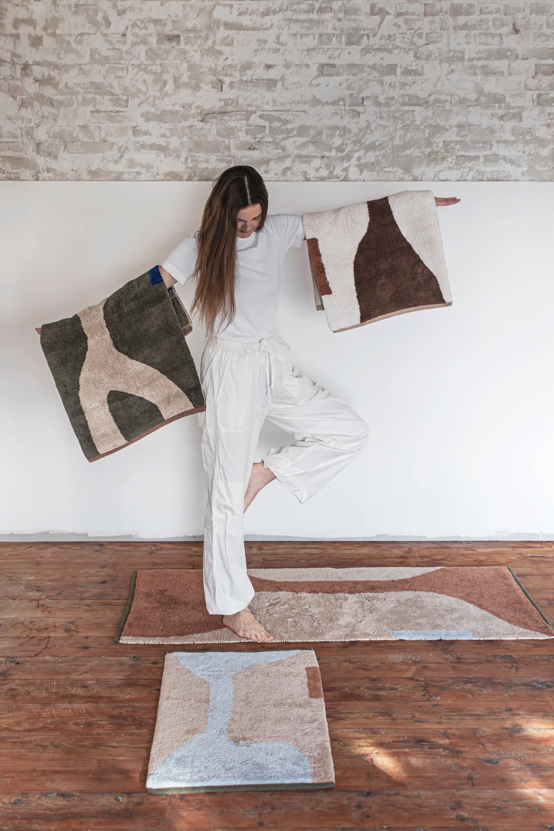 피구라 매트 러그, Brown, 50x80 cm Mette Ditmer | 매트 딧메르