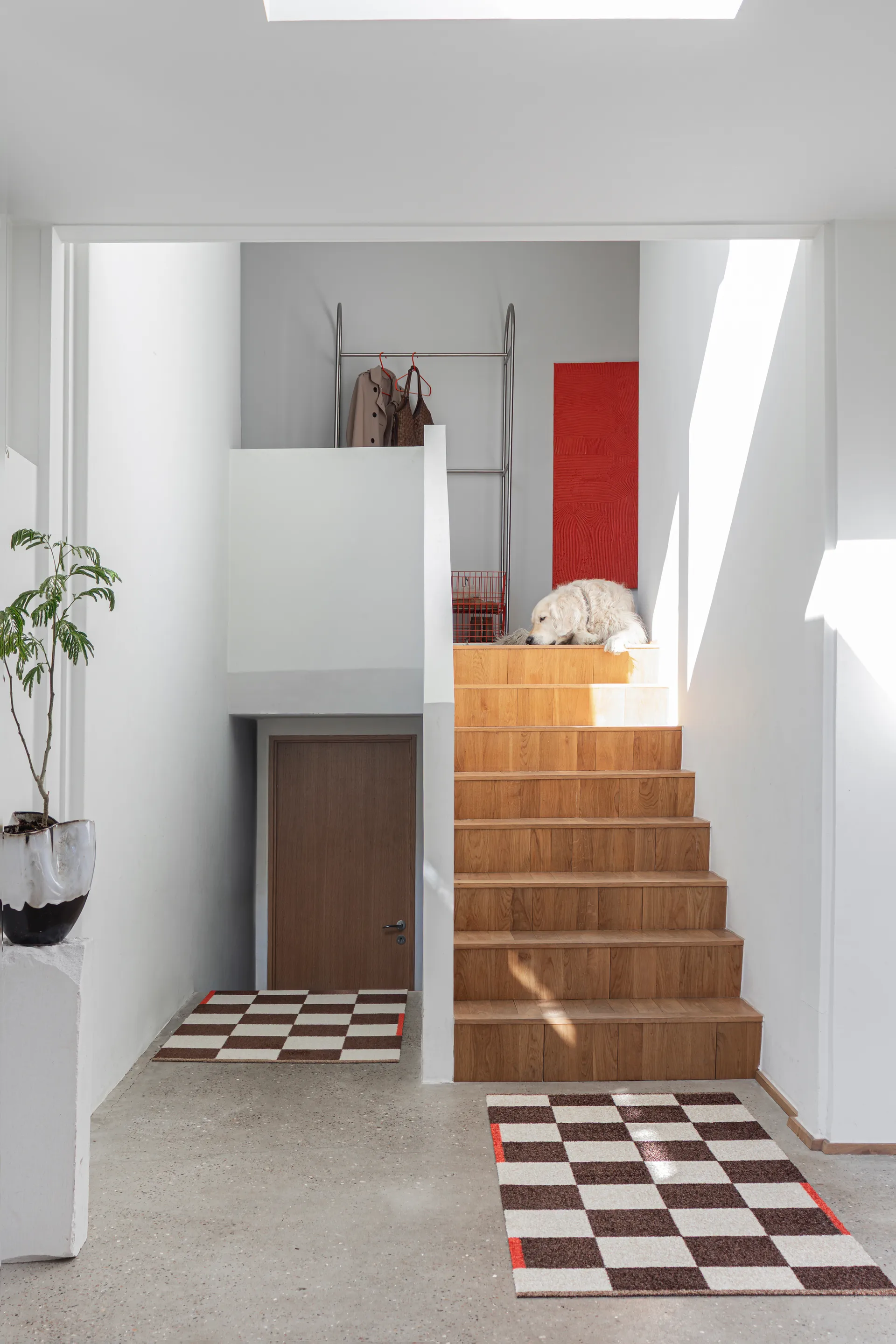 스퀘어 올라운드 러그 라지, Brown Mette Ditmer | 매트 딧메르