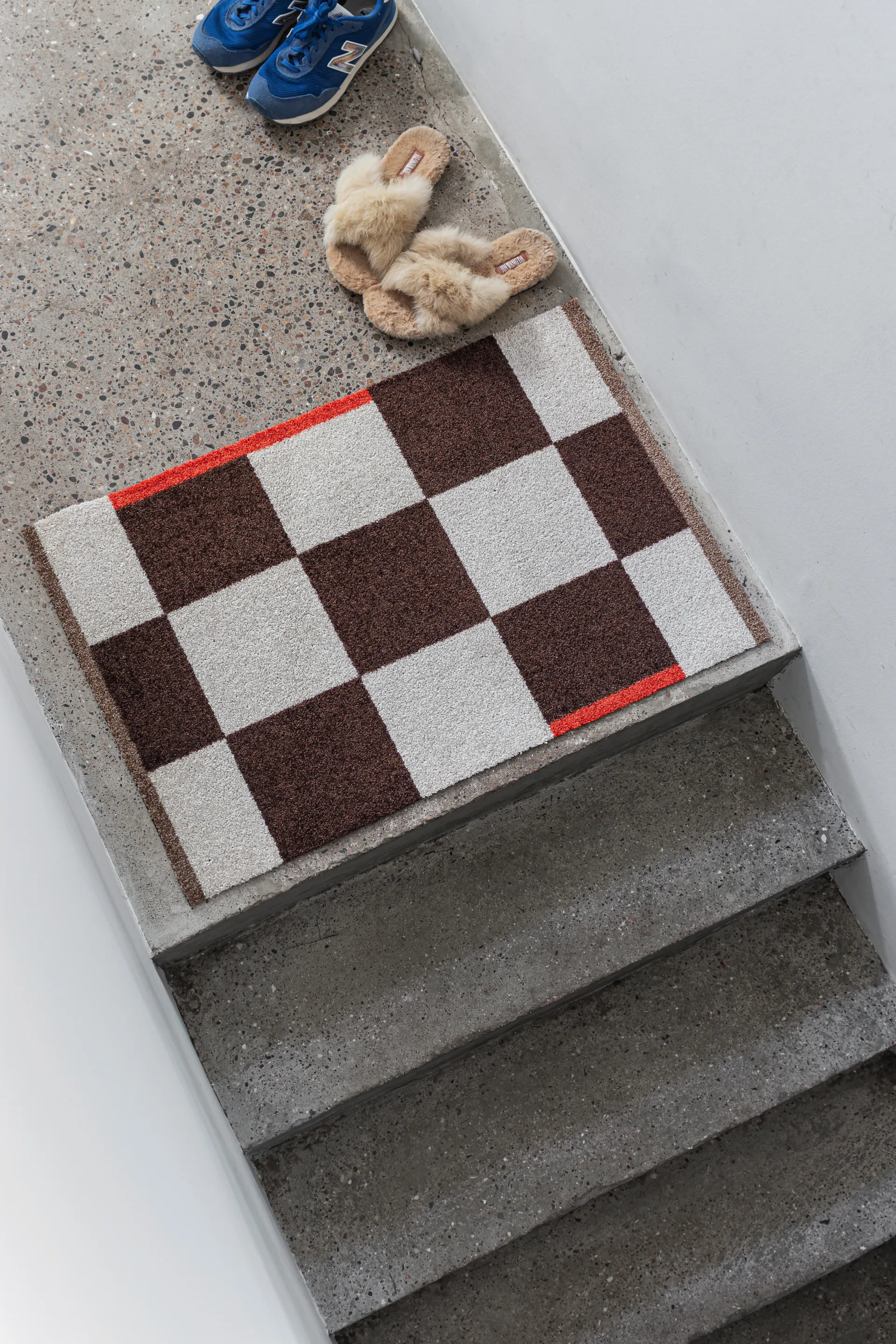 스퀘어 올라운드 러그 스몰, Brown Mette Ditmer | 매트 딧메르