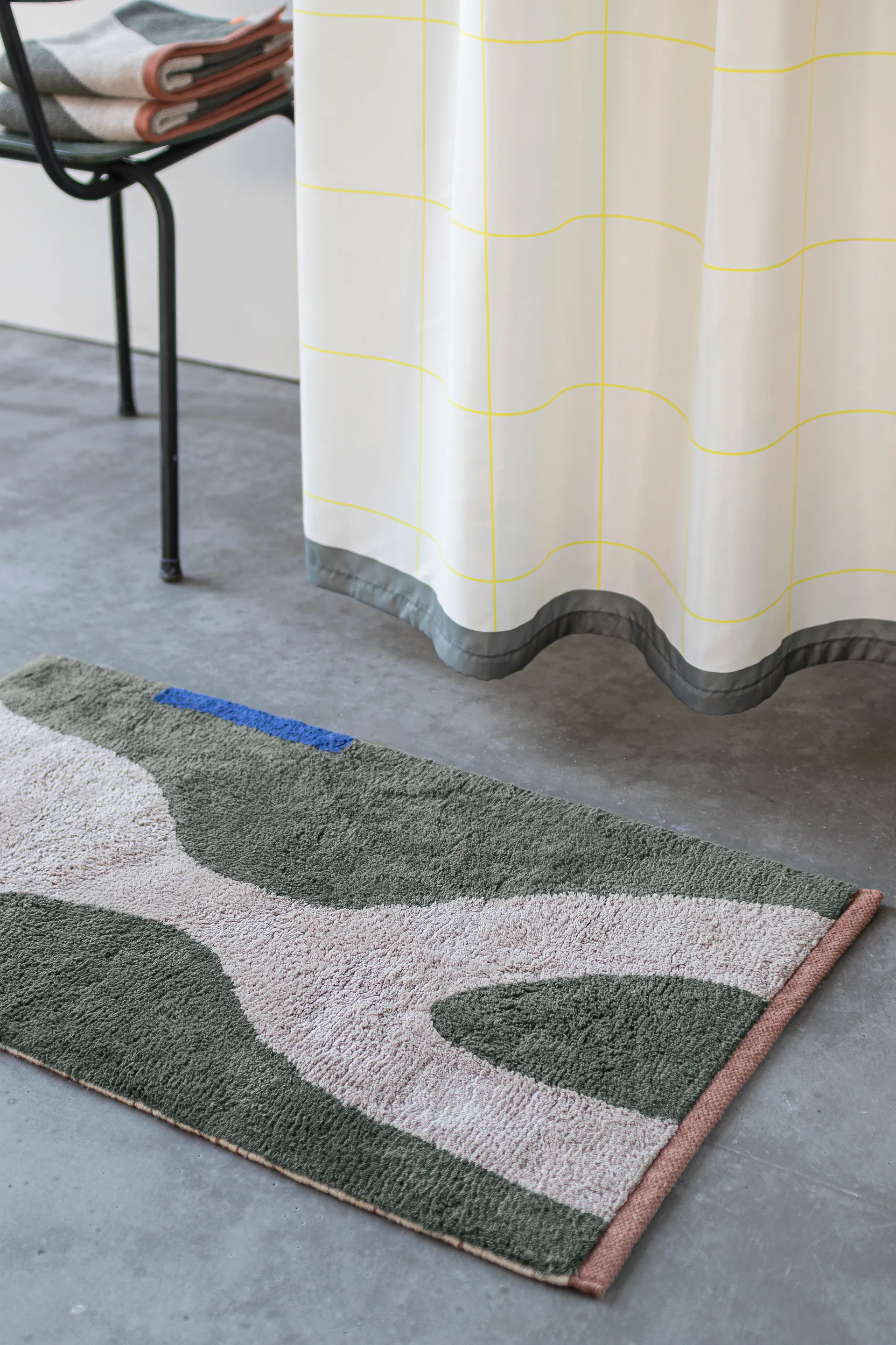 피구라 매트 러그, Dark olive, 50x80 cm Mette Ditmer | 매트 딧메르