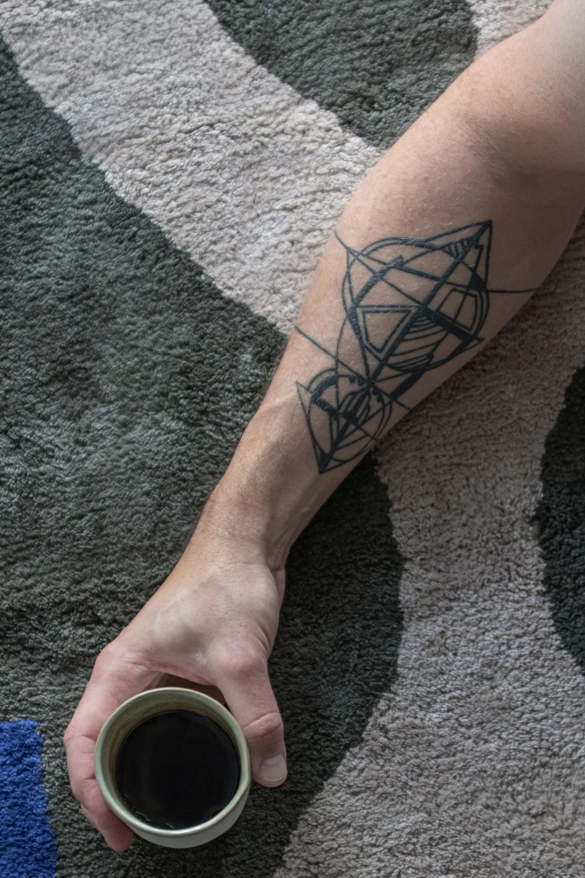 피구라 매트 러그, Dark olive, 50x80 cm Mette Ditmer | 매트 딧메르