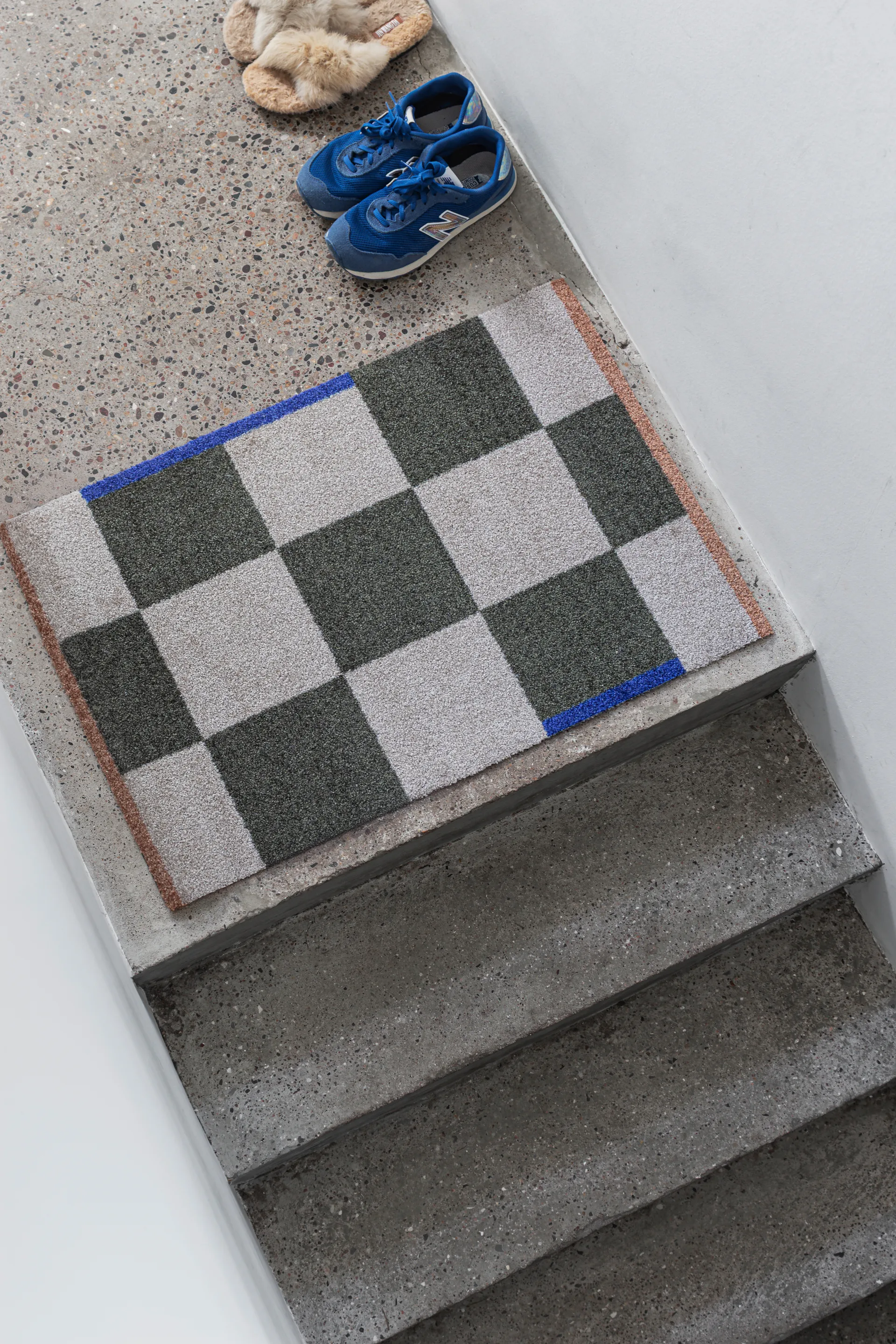 스퀘어 올라운드 러그 스몰, Dark olive Mette Ditmer | 매트 딧메르