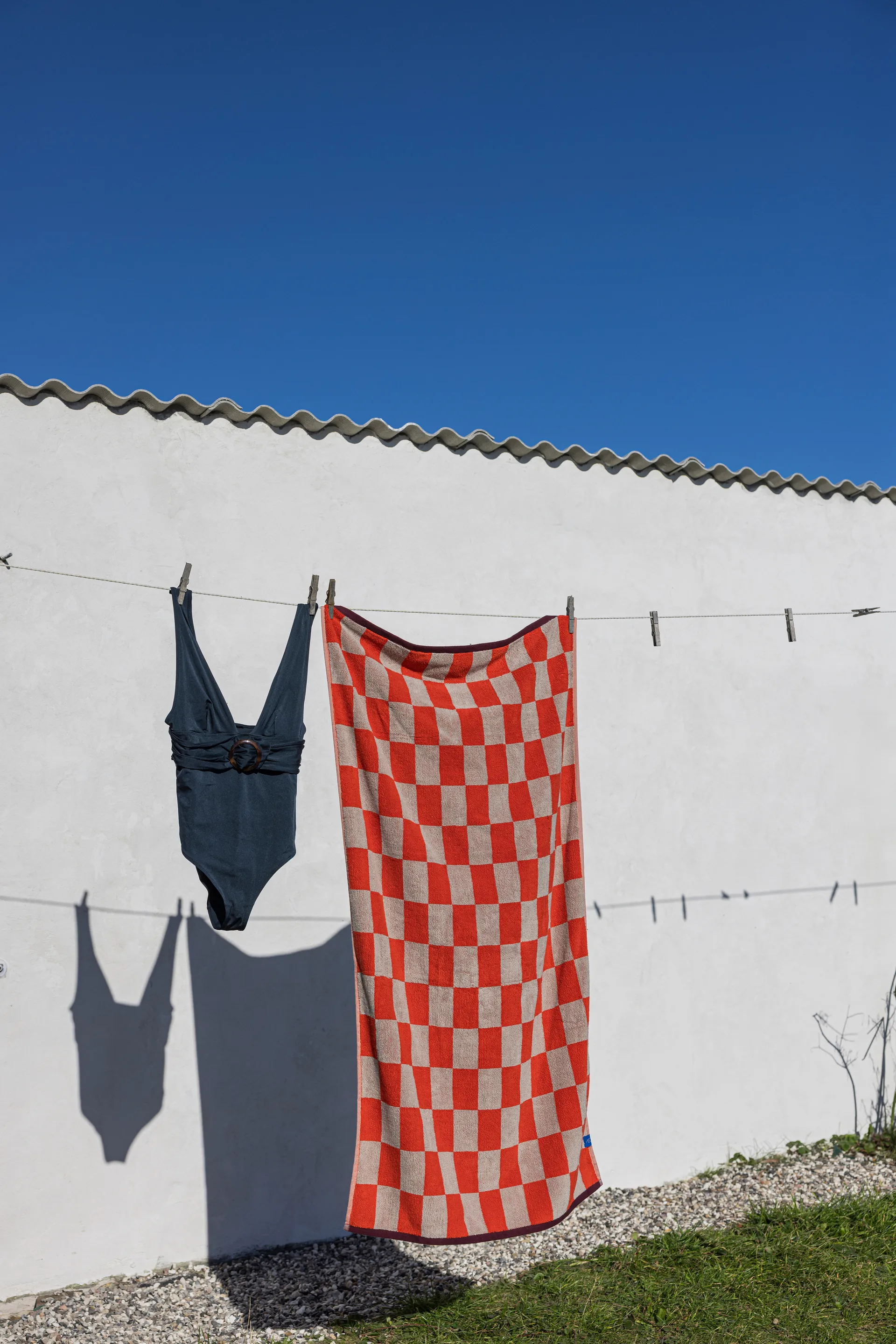 레트로 타월, Dark orange, 50x90 cm Mette Ditmer | 매트 딧메르