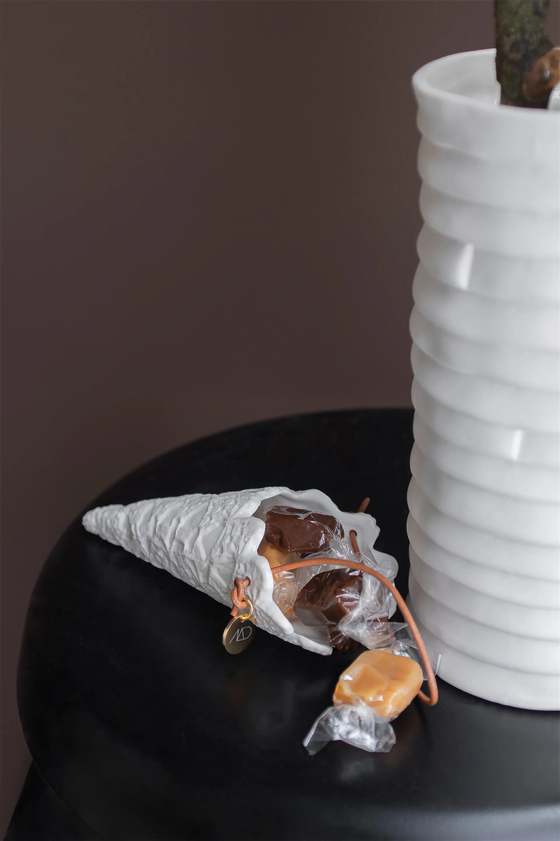 Lace 크리스마스 콘 2개 세트, Off-white Mette Ditmer | 매트 딧메르