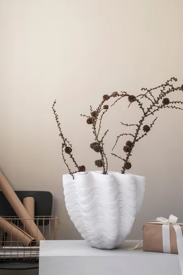 쉘 꽃병 - Large, 30 cm, white - Mette Ditmer | 매트 딧메르
