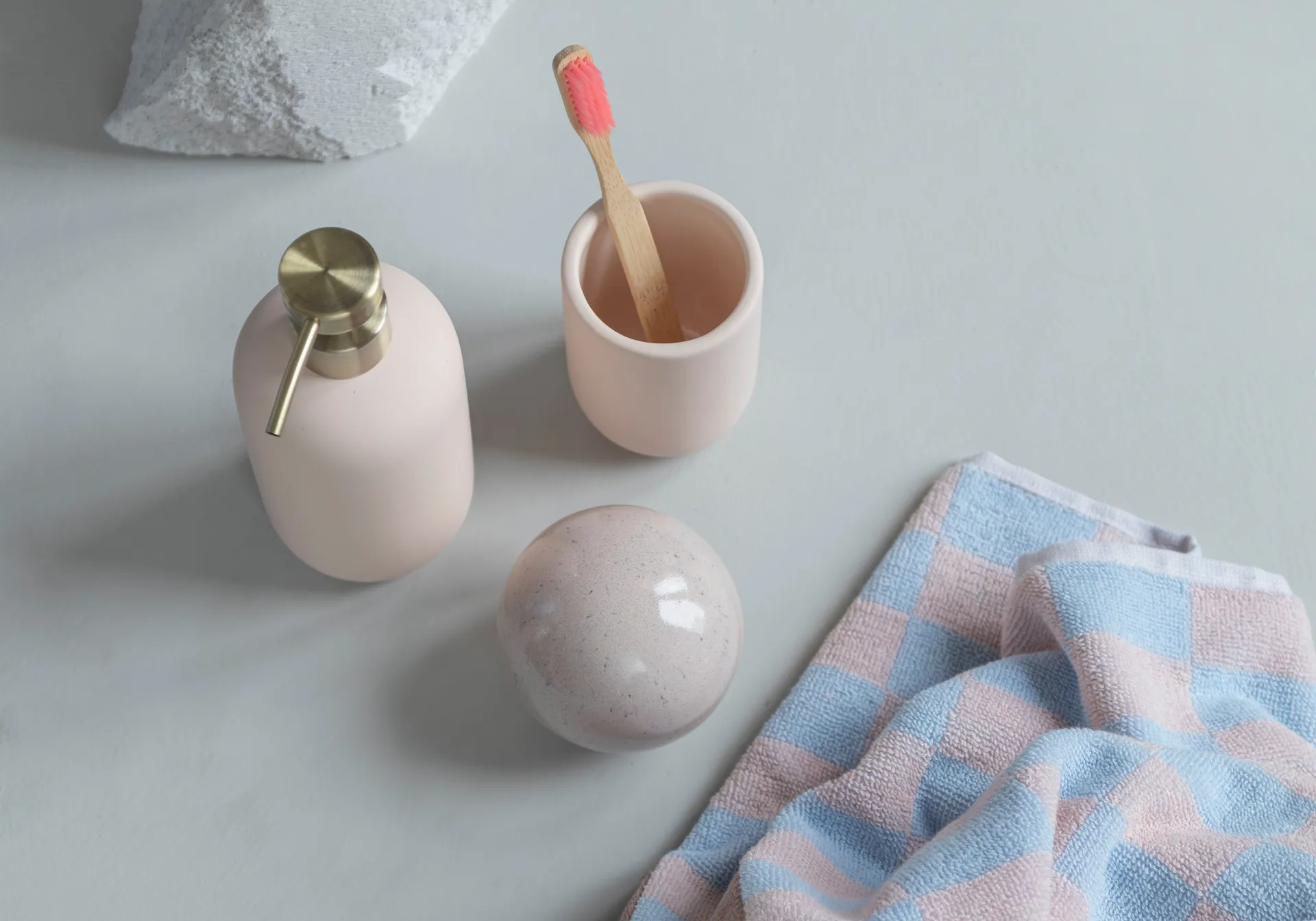 레트로 타월, Light blue, 40x55 cm, 2-pack Mette Ditmer | 매트 딧메르