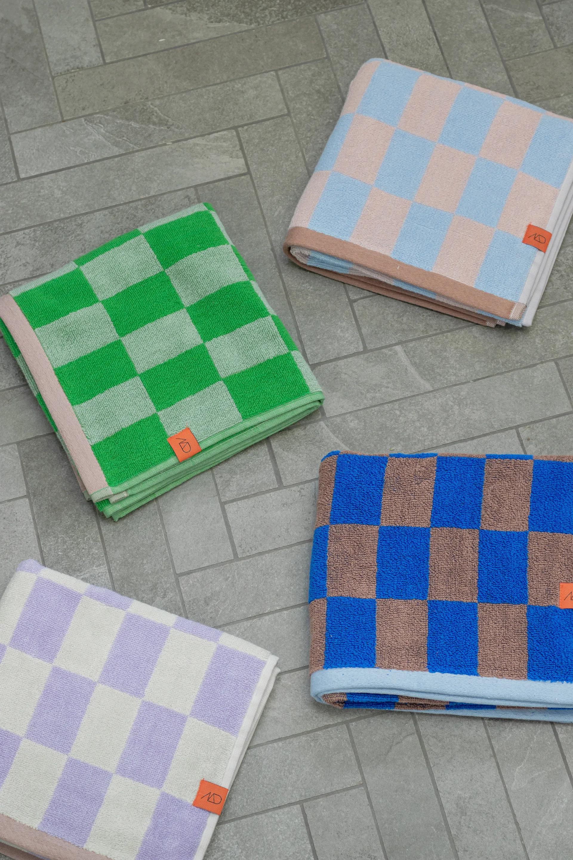 레트로 타월, Light blue, 70x133 cm Mette Ditmer | 매트 딧메르