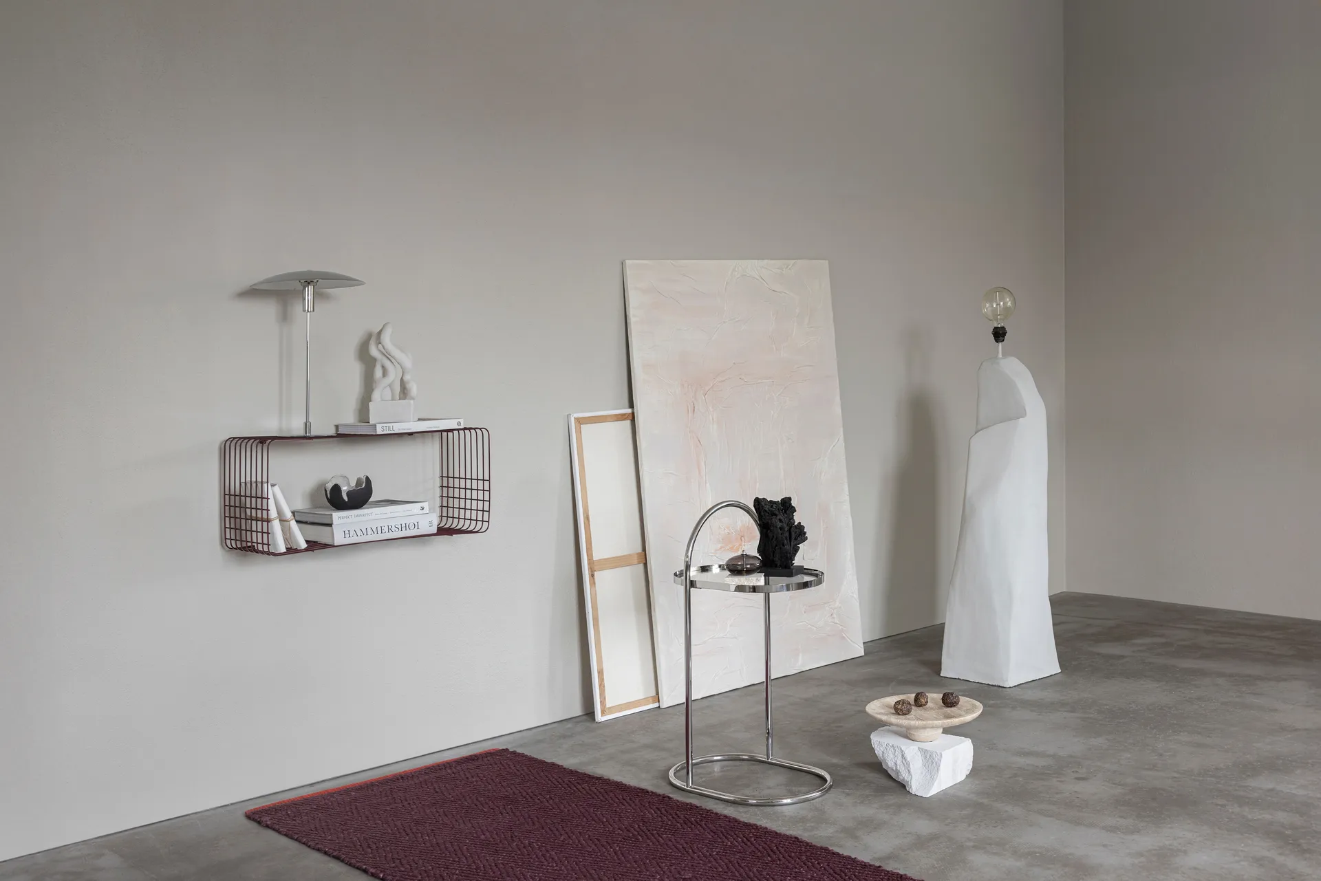 트래버틴 페데스털, Linen, Ø32x8.5 cm Mette Ditmer | 매트 딧메르