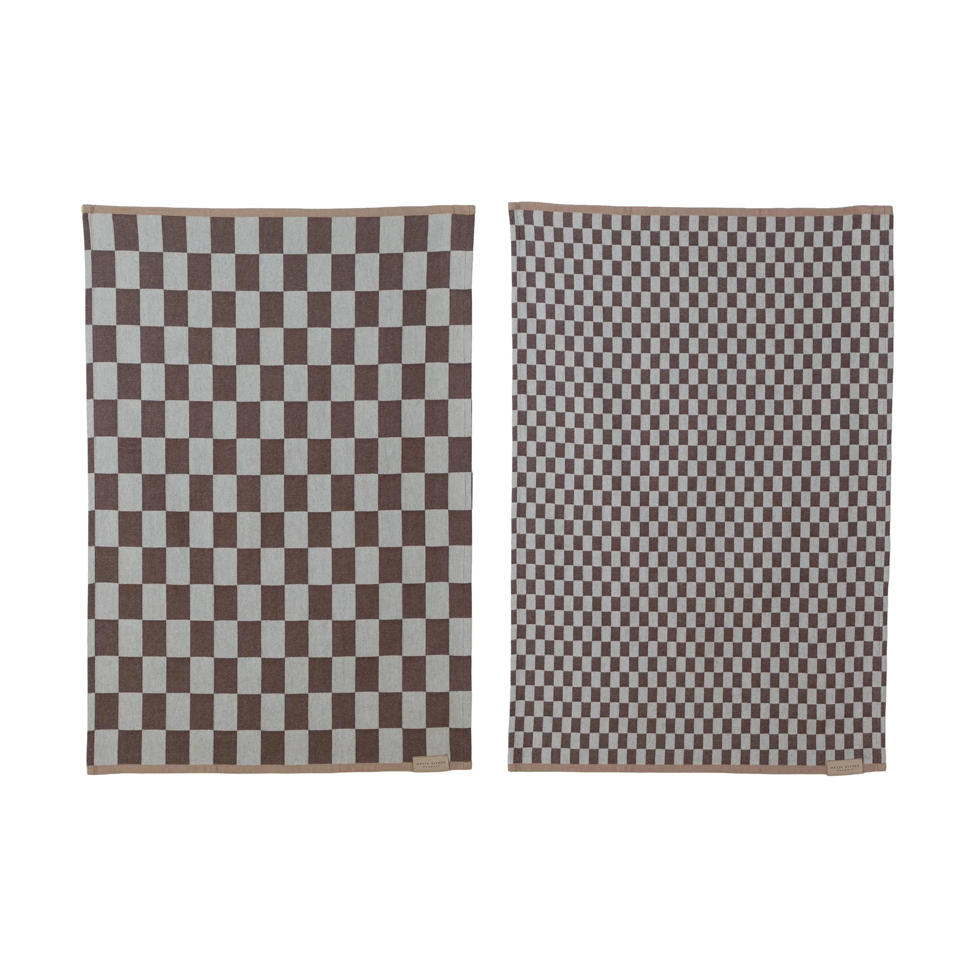 Mini-Max 키친 타월 2개입, Brown (brown), 50x70 cm Mette Ditmer | 매트 딧메르