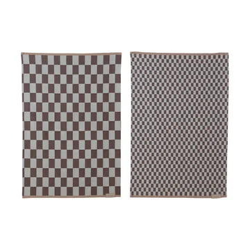 Mini-Max 키친 타월 2개입 - Brown (brown), 50x70 cm - Mette Ditmer | 매트 딧메르