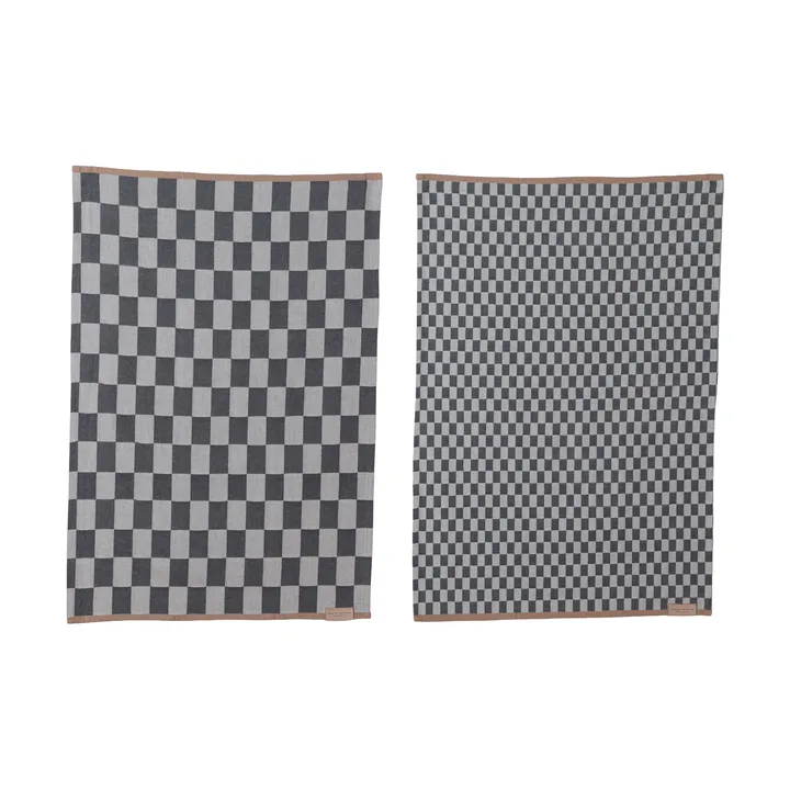 Mini-Max 키친 타월 2개입 - Grey (grå), 50x70 cm - Mette Ditmer | 매트 딧메르
