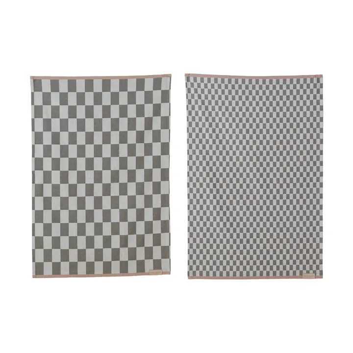 Mini-Max 키친 타월 2개입 - Grey (grå), 50x70 cm - Mette Ditmer | 매트 딧메르