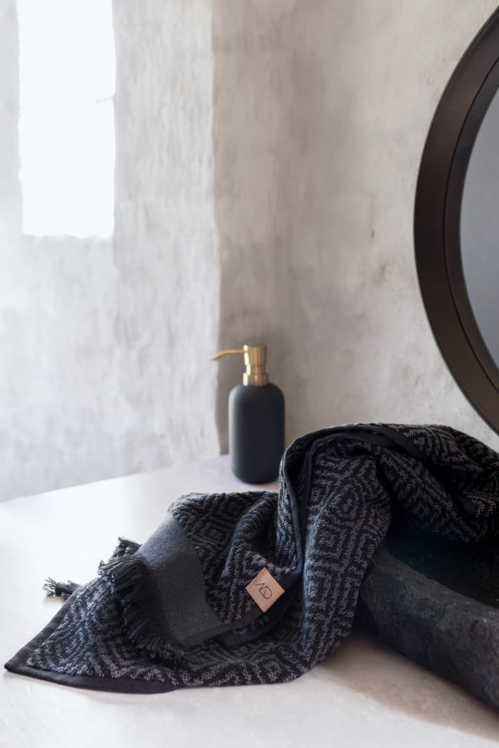 Morocco 게스트 타월 35x60 cm 2개 세트 - Black-grey - Mette Ditmer | 매트 딧메르