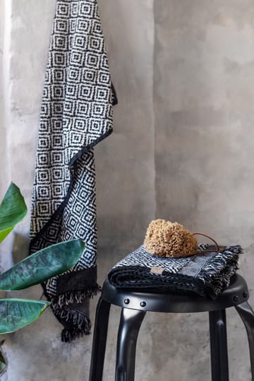 Morocco 타월 50x95 cm - Black-white - Mette Ditmer | 매트 딧메르
