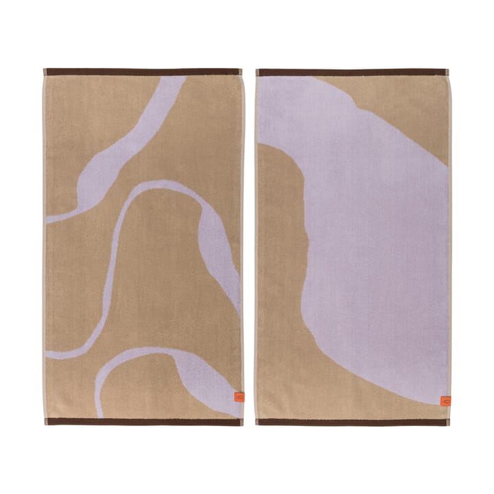 Nova Arte 게스트 타올 40x55 cm 2개 세트 - Sand-lilac - Mette Ditmer | 매트 딧메르